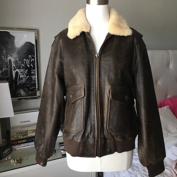 Eddie Bauer Jackets & Blazers - Leather aviator jacket